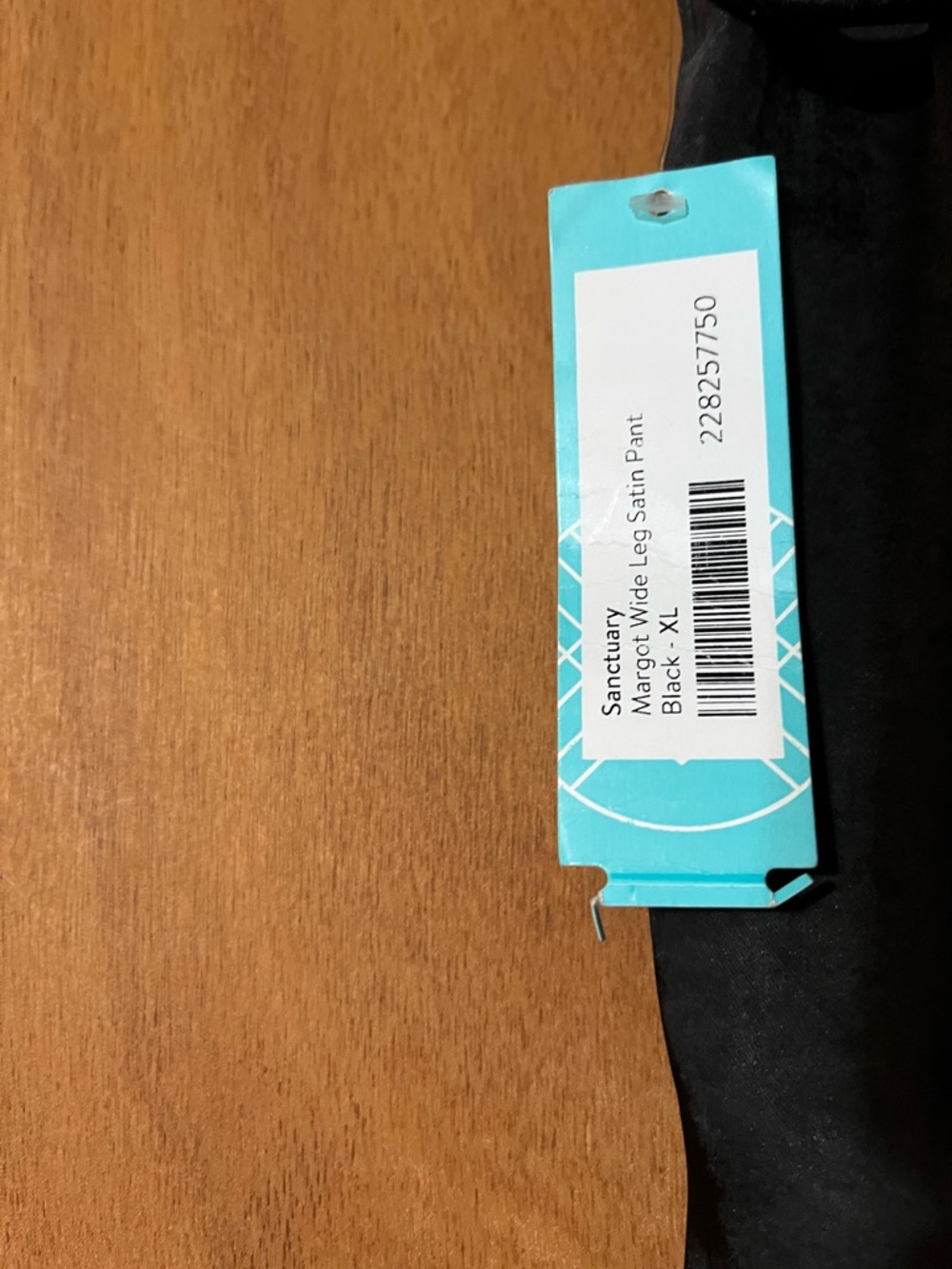 NWT Sanctuary Back Satin Wide-Leg Pants XL - Picture 3 of 3